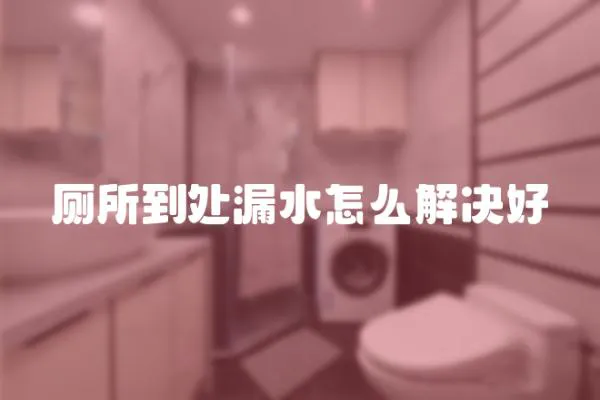 廁所到處漏水怎么解決好