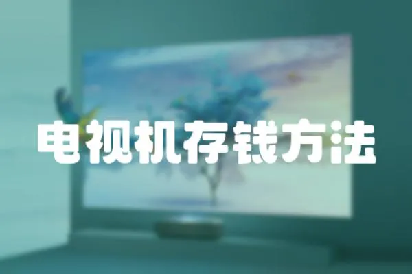 電視機存錢方法