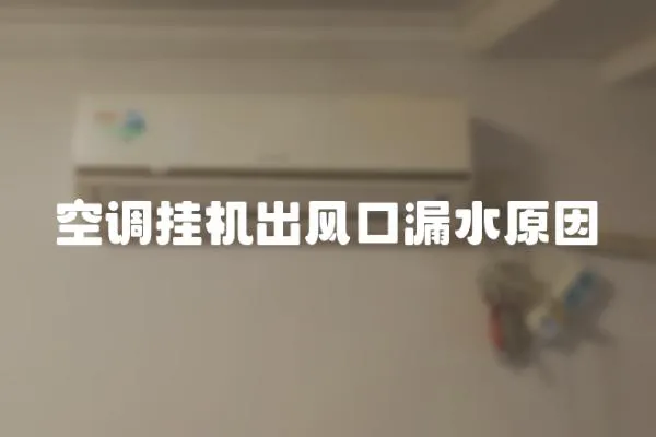 空調(diào)掛機(jī)出風(fēng)口漏水原因
