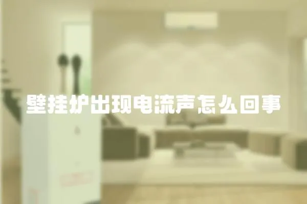 壁掛爐出現電流聲怎么回事