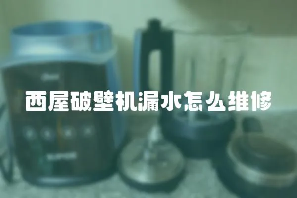 西屋破壁機(jī)漏水怎么維修