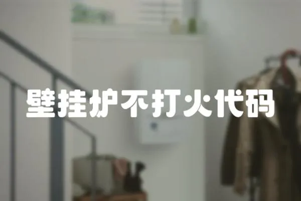 壁掛爐不打火代碼