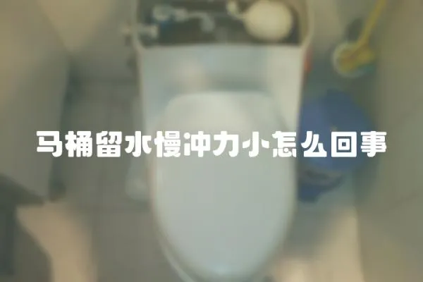 馬桶留水慢沖力小怎么回事
