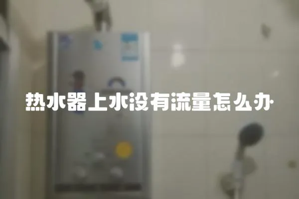 熱水器上水沒有流量怎么辦