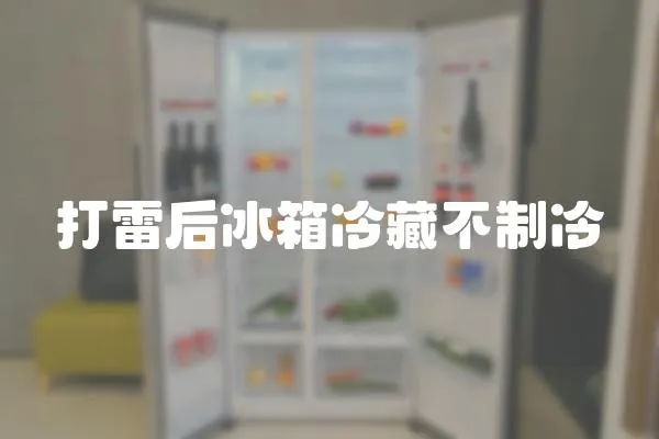 打雷后冰箱冷藏不制冷