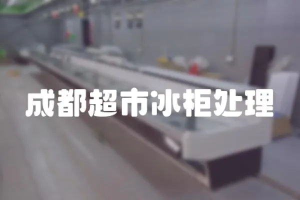 成都超市冰柜處理