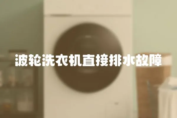 波輪洗衣機直接排水故障