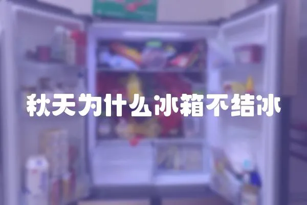 秋天為什么冰箱不結冰