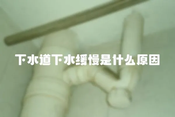 下水道下水緩慢是什么原因