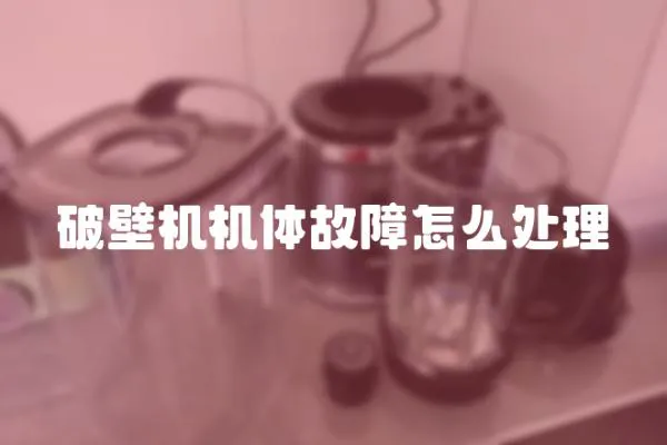 破壁机机体故障怎么处理