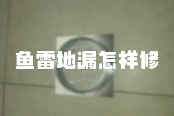 魚雷地漏怎樣修