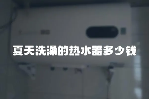 夏天洗澡的熱水器多少錢