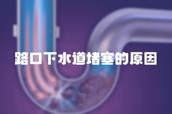路口下水道堵塞的原因