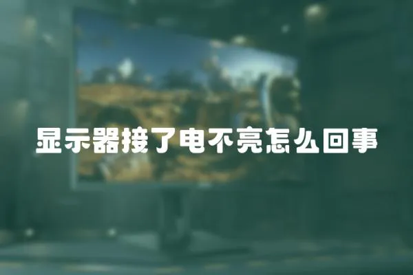 顯示器接了電不亮怎么回事