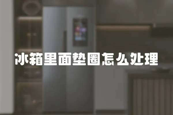 冰箱里面墊圈怎么處理