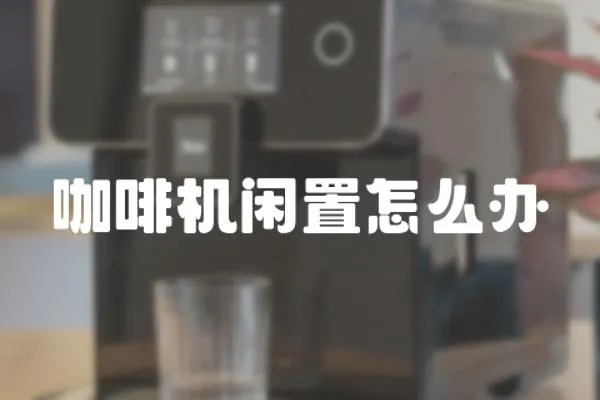 咖啡機閑置怎么辦