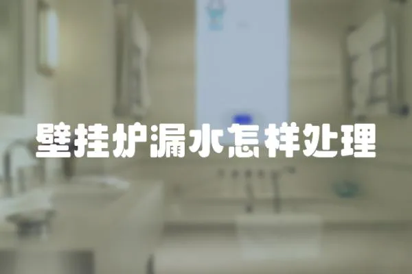 壁掛爐漏水怎樣處理