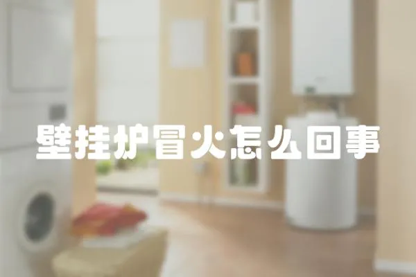 壁掛爐冒火怎么回事