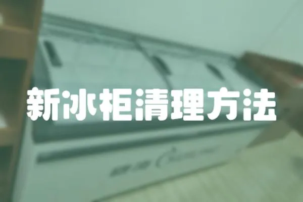 新冰柜清理方法
