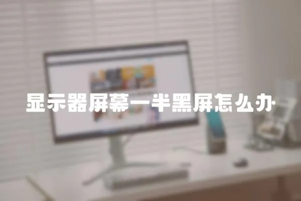 顯示器屏幕一半黑屏怎么辦