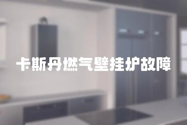 卡斯丹燃氣壁掛爐故障