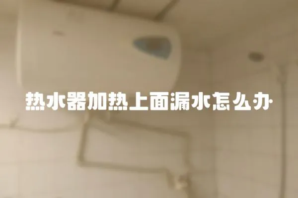 热水器加热上面漏水怎么办