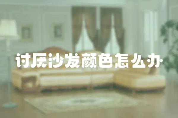 討厭沙發顏色怎么辦