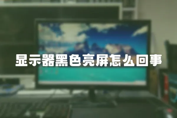 顯示器黑色亮屏怎么回事