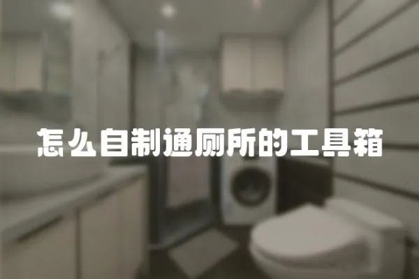 怎么自制通廁所的工具箱