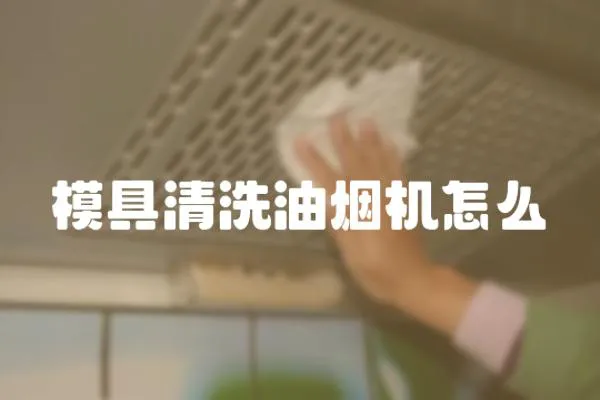 模具清洗油煙機怎么