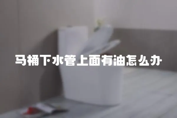 馬桶下水管上面有油怎么辦