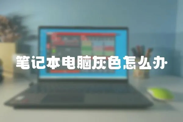 筆記本電腦灰色怎么辦