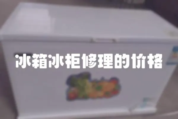 冰箱冰柜修理的價格