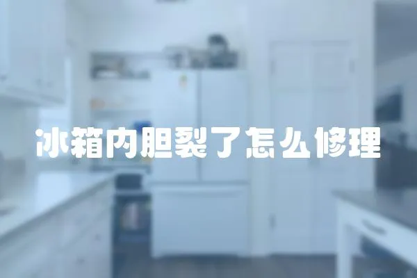 冰箱内胆裂了怎么修理