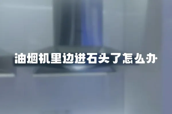 油煙機里邊進石頭了怎么辦