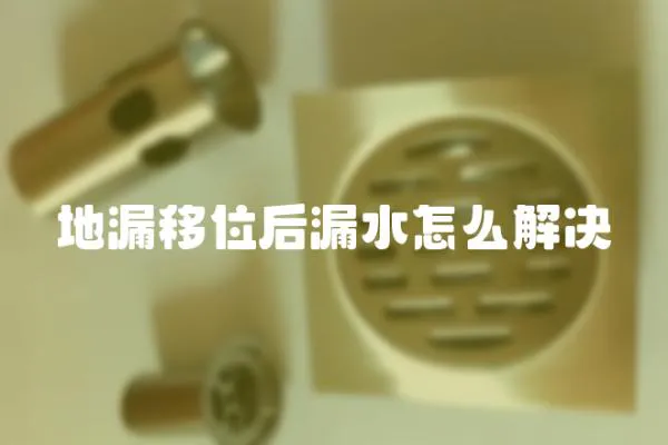 地漏移位后漏水怎么解決