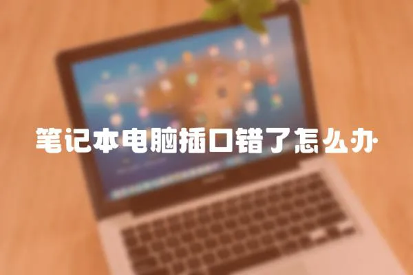 筆記本電腦插口錯了怎么辦