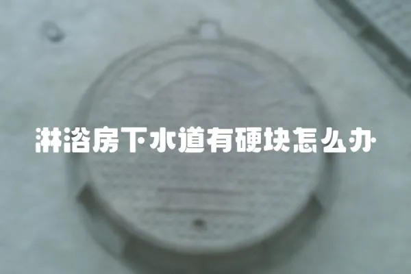 淋浴房下水道有硬塊怎么辦