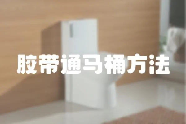 膠帶通馬桶方法