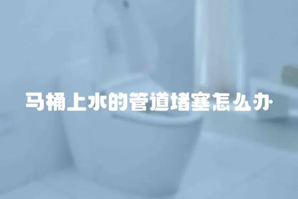 馬桶上水的管道堵塞怎么辦