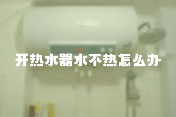 開熱水器水不熱怎么辦