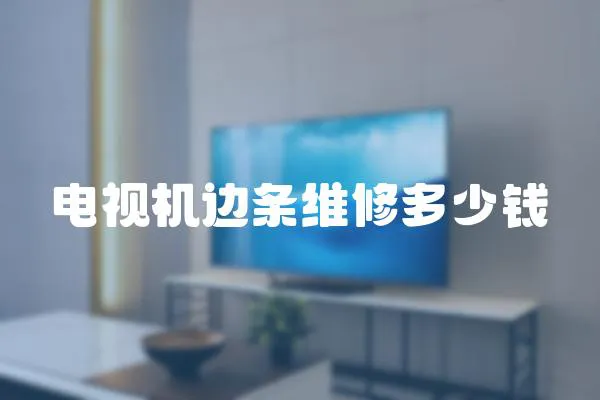 電視機邊條維修多少錢
