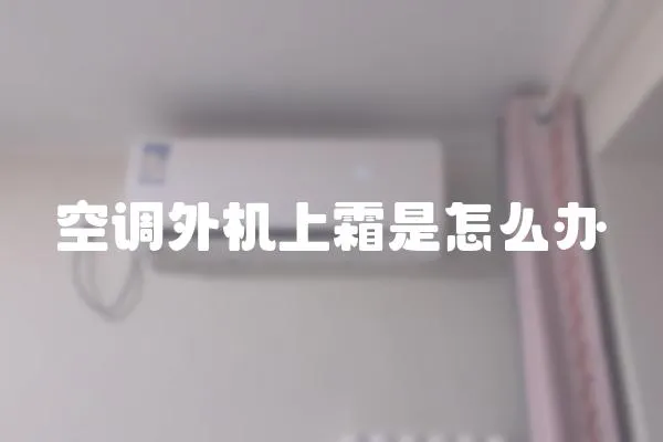 空調(diào)外機(jī)上霜是怎么辦