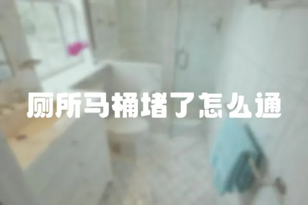 廁所馬桶堵了怎么通