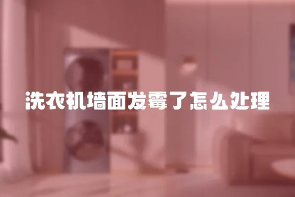 洗衣機(jī)墻面發(fā)霉了怎么處理
