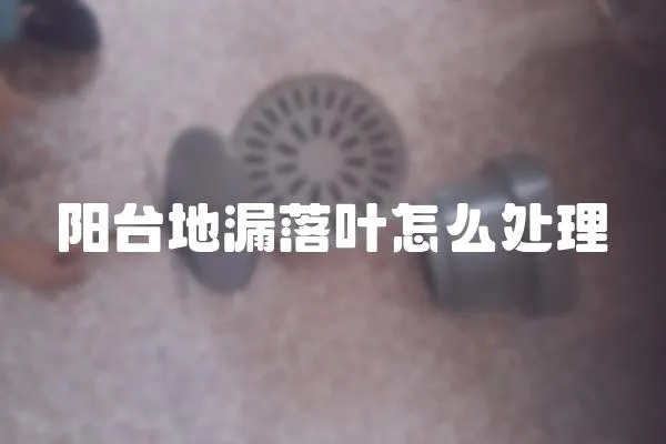 陽臺地漏落葉怎么處理