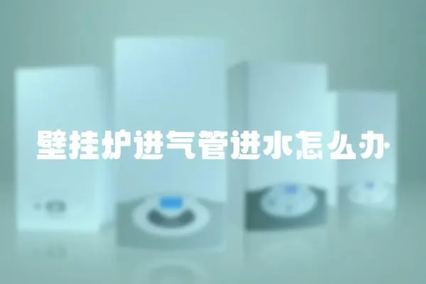 壁掛爐進氣管進水怎么辦