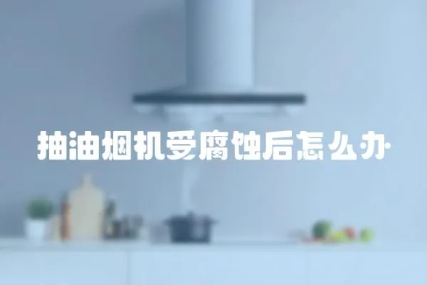 抽油煙機受腐蝕后怎么辦