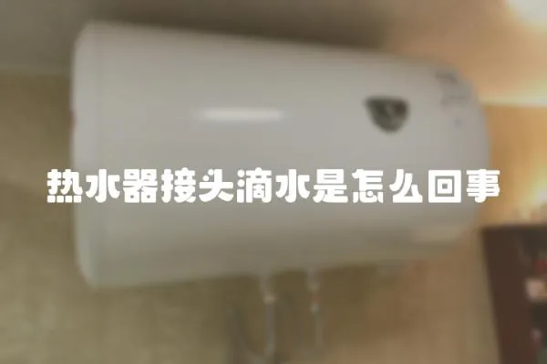 熱水器接頭滴水是怎么回事