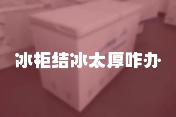 冰柜結冰太厚咋辦